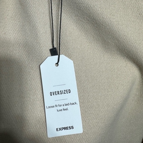 Express Printed Brushed Twill Shacket - Picture 9 of 9